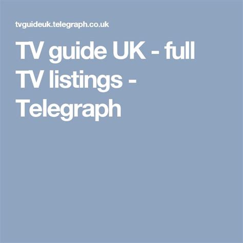 telegraph t v guide|telegraph tv guide today.